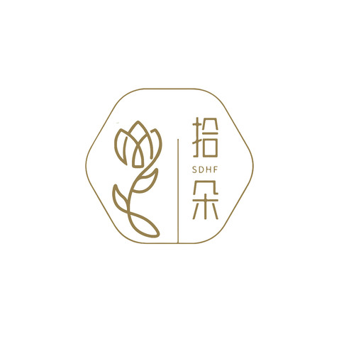 拾一朵logo设计