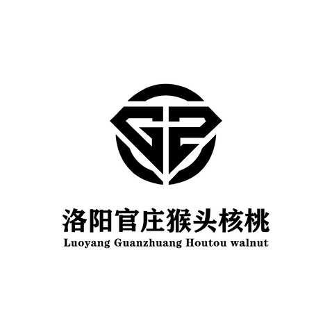 洛陽官莊猴頭核桃logo設計