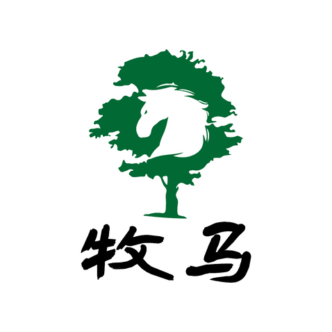 牧马logo设计