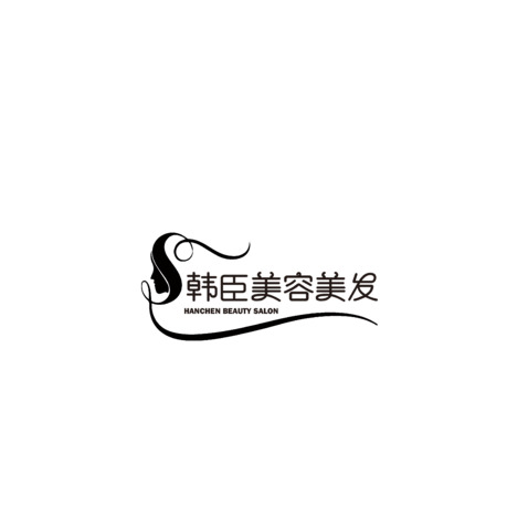 韩臣美容美发logo设计