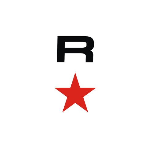 R 五角星logo设计