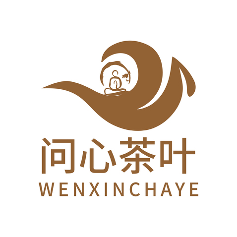 问心茶叶logo设计