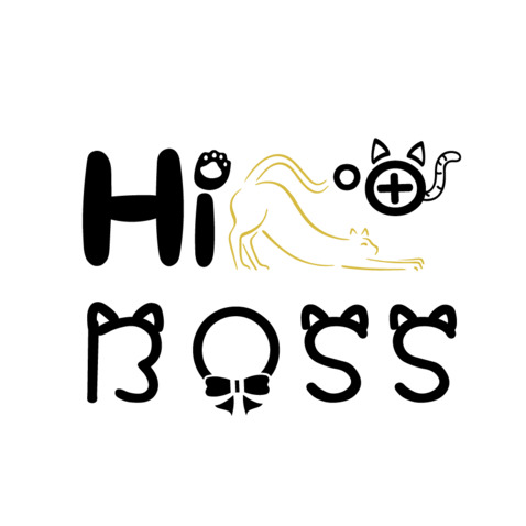 HI喵BOSSlogo设计