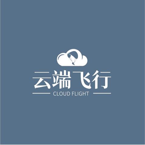 云端飞行logo设计