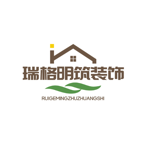 瑞格明筑装饰logo设计