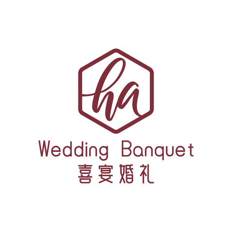 喜宴婚礼logo设计