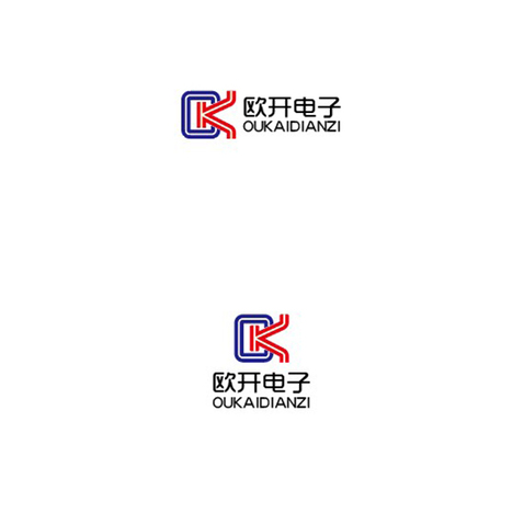 欧开电子logo设计