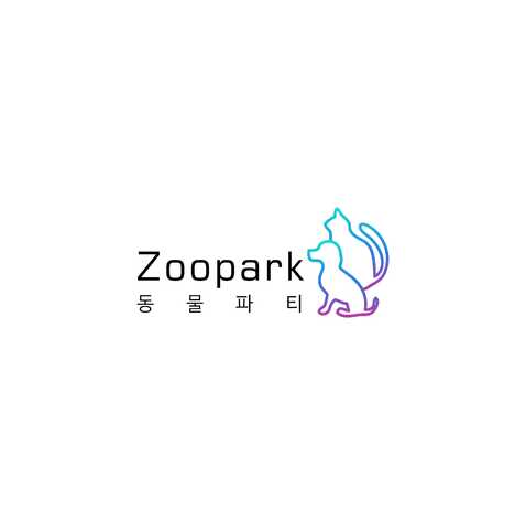 Zoopark  韩文  宠物 派对logo设计