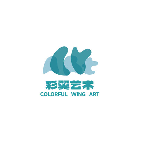 彩翼logo设计