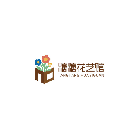 糖糖花艺美学培训logo设计