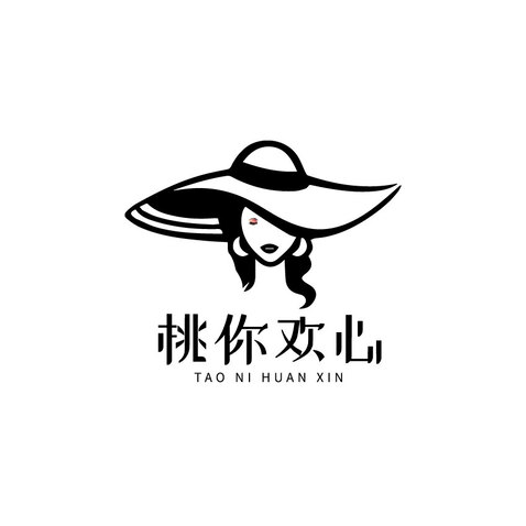 桃你欢心logo设计