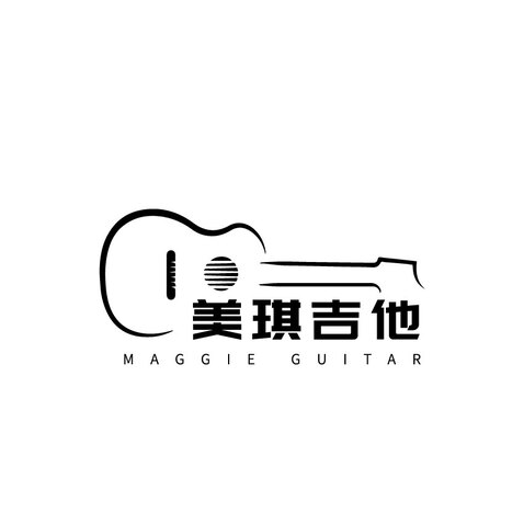 美琪吉他logo设计