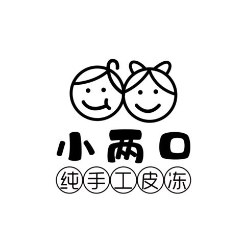 小两口logo设计