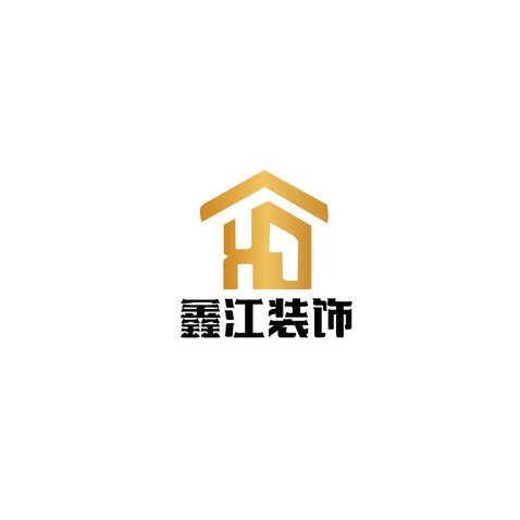 鑫江装饰logo设计