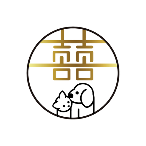 喜猫喜狗logo设计