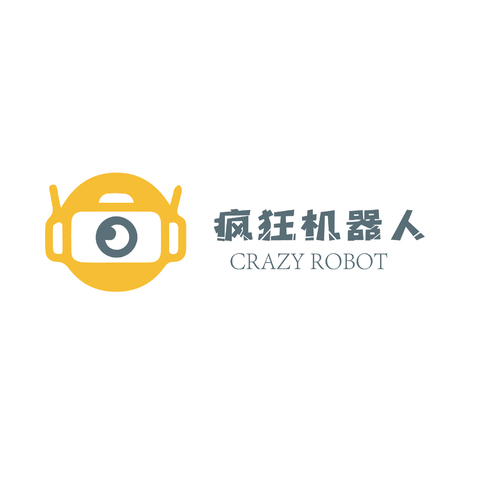 疯狂机器人logo设计