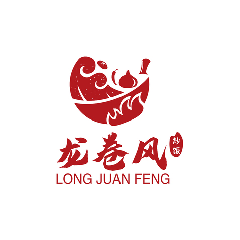 龙卷风炒饭logo设计