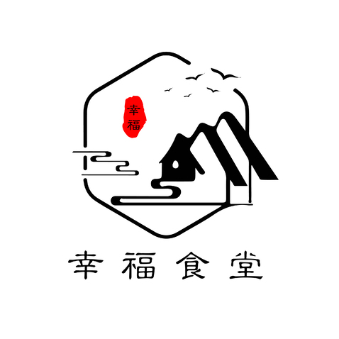 幸福食堂logo设计