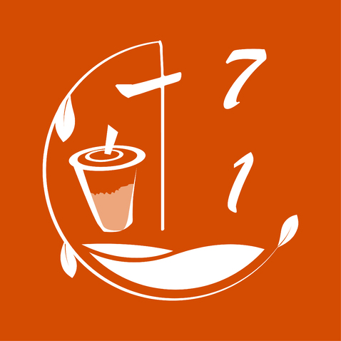 71茶铺logo设计