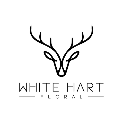 white hart florallogo设计