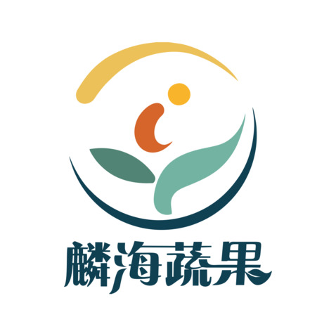 麒麟蔬果logo设计