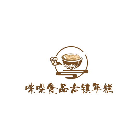 咪哚食品古镇年糕logo设计