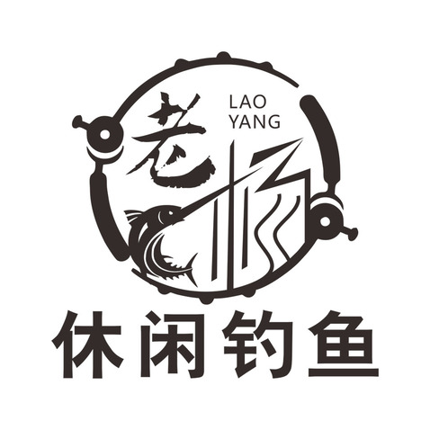 钓鱼团队logo标志设计图片