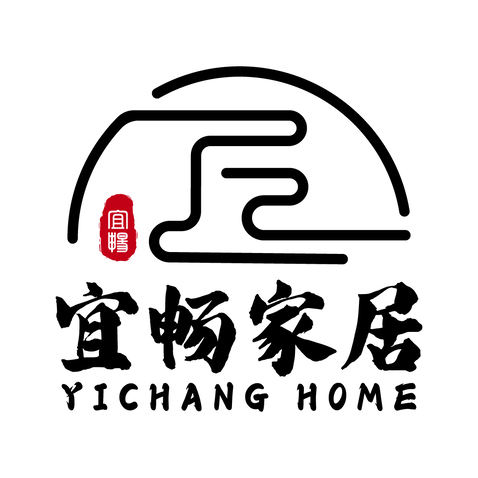 宜暢家居logo設計