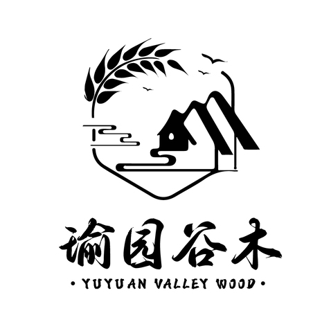 瑜园谷木logo设计