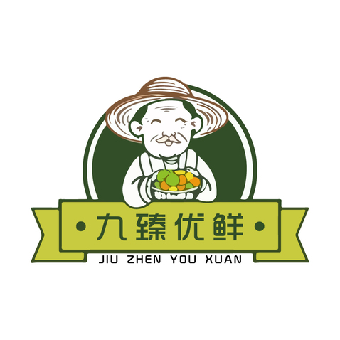 九臻优鲜logo设计