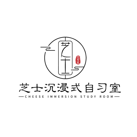 芝士自习室logo设计