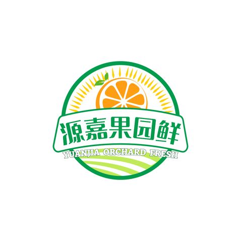 源嘉果园鲜logo设计