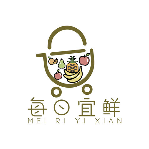 每日宜鲜logo设计