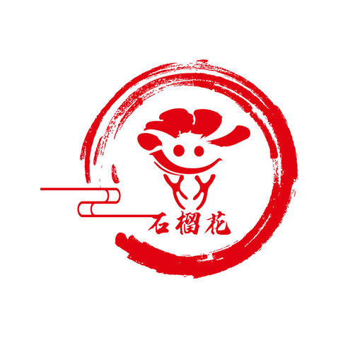 石榴花logo设计