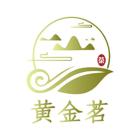 黄金茗logo设计