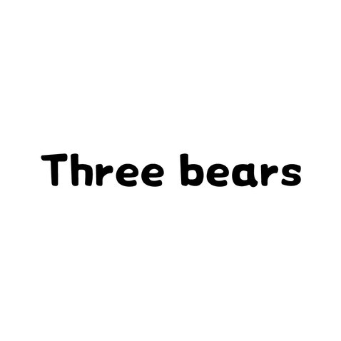 three bears三只小熊logo设计