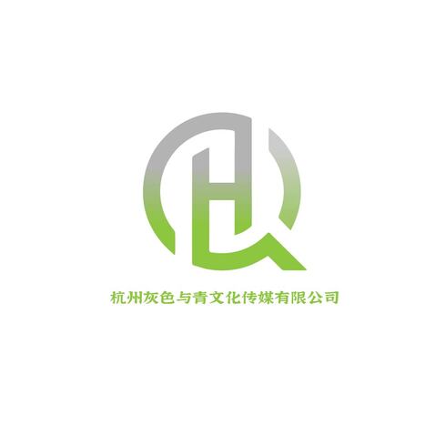 灰色与青logo设计