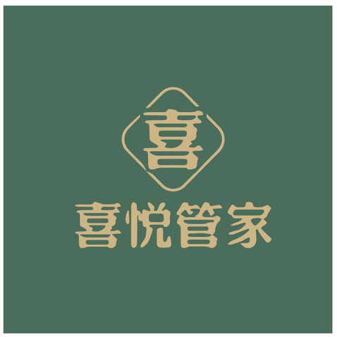 喜悦管家logo设计