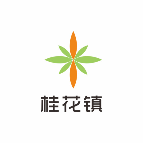 桂花镇logo设计