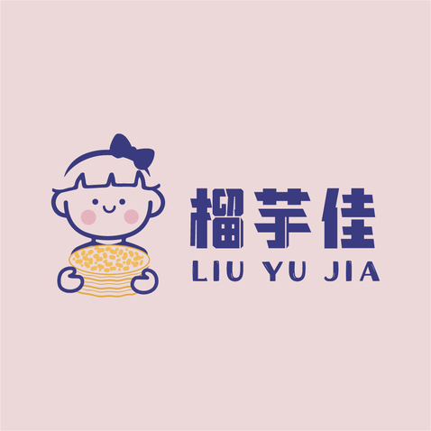 榴芋佳千层蛋糕logo设计