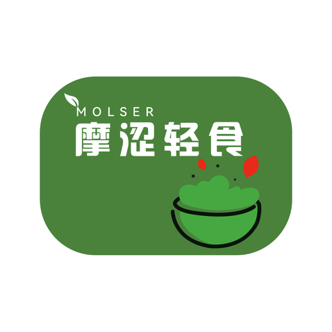 摩涩轻食logo设计