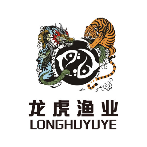 龙虎渔业logo设计