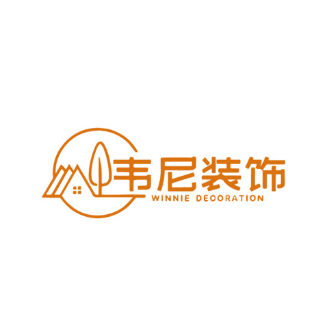 韦尼装饰logo设计