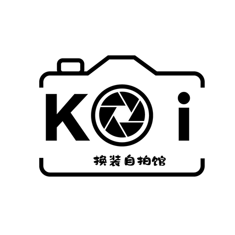 Koi换装自拍馆logo设计