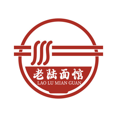 老陆面馆logo设计