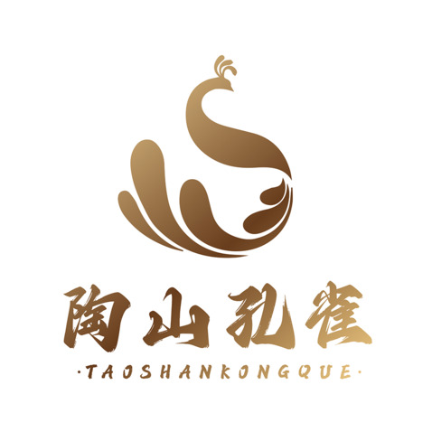 陶山孔雀logo设计