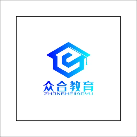 众合教育logo设计_博士帽教育_案例_万动力