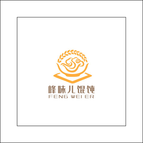 峰味儿馄饨logo设计