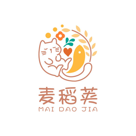 麦稻荚logo设计