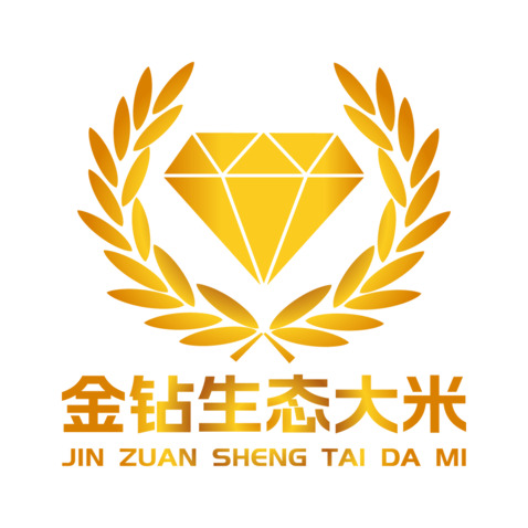 金钻生态大米logo设计